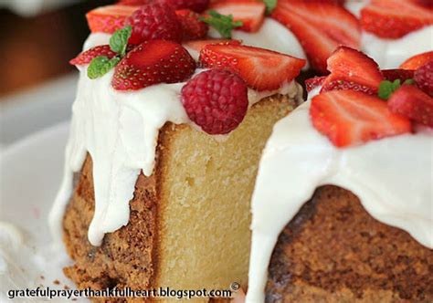 Cream Cheese Pound Cake with Snowy White Glaze • The Answer is Cake