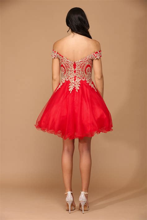 Ice Blue Short Prom Off Shoulder Homecoming Cocktail Dress - Prom