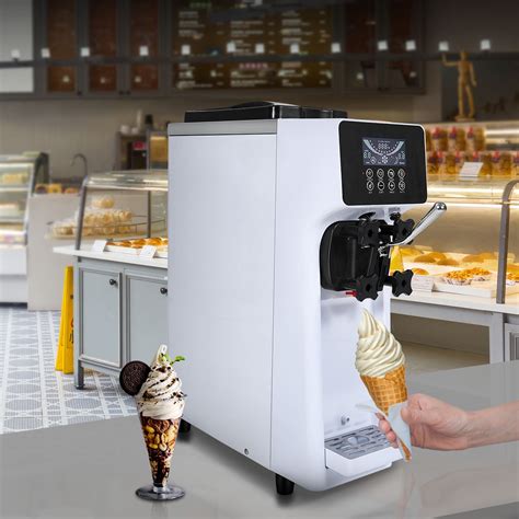 SKYSHALO 4L Ice Cream Machine Maker Countertop, White - Walmart.com