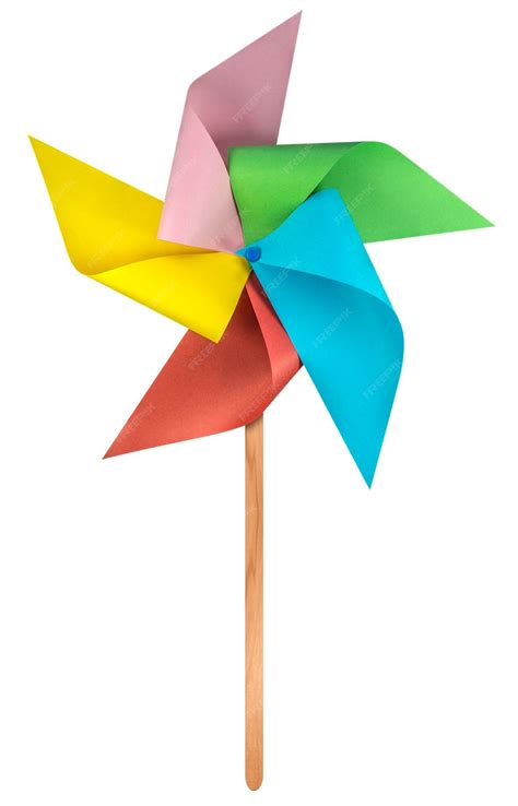 premium photo paper windmill pinwheel colorful