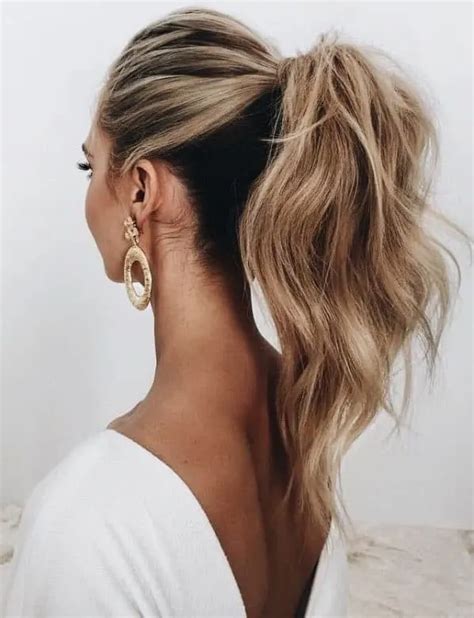 42 Quick & Easy Messy Ponytail Hairstyles for 2024