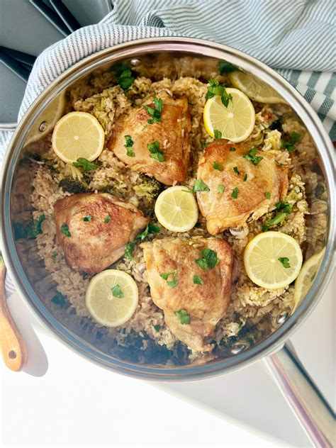 Instant Pot Chicken and Brown Rice (with broccoli) - Healing Slice