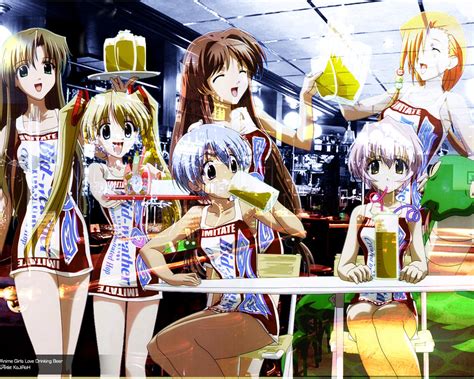 Anime Girls Drinking Beer by UrbanGraphik on DeviantArt