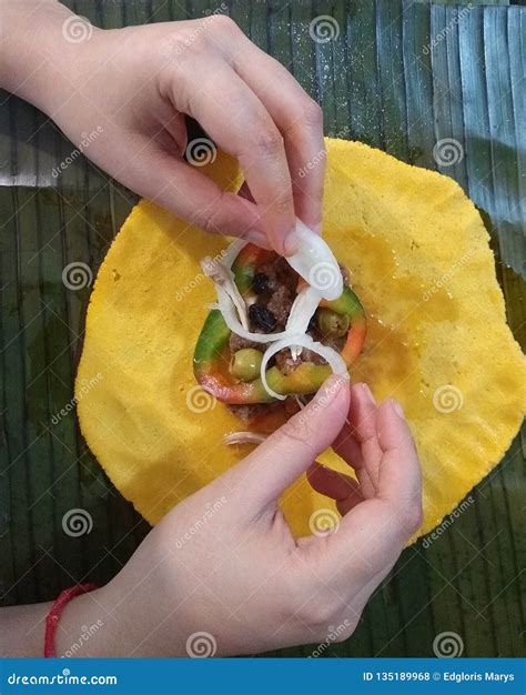 Making Hallacas Traditional Christmas and New Year Food Dish in