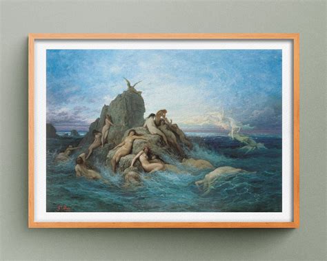 The Oceanids naïads of the Sea by Gustave Doré, Les Oceanides Painting