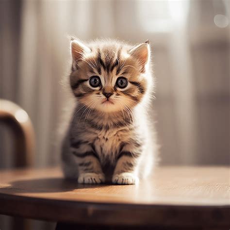 Premium AI Image | Cute little cat kitty baby animal