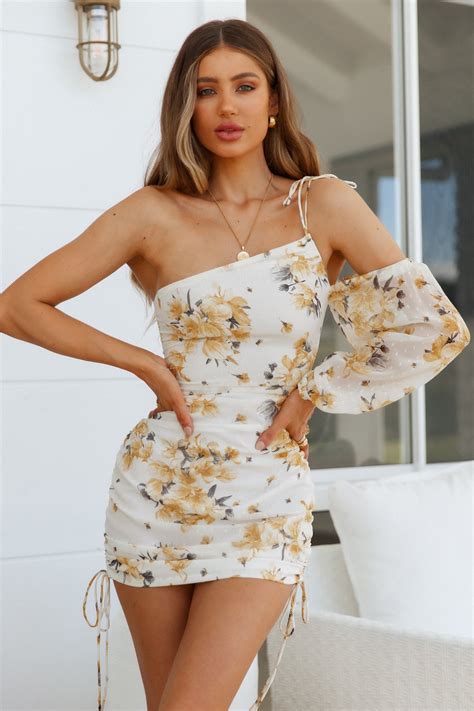 HELLO MOLLY Flower Child Dress Yellow | Hello Molly