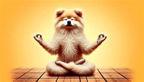 dog  yoga pose calmly  meditatively  dog  cute