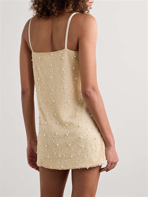 SARA CRISTINA Mare embellished stretch-jersey mini dress | Mini dress