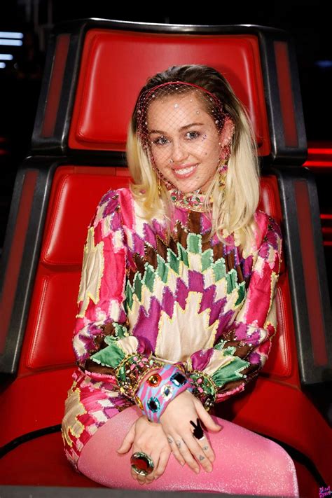 Miley Cyrus – ‘The Voice’ Final in Burbank – GotCeleb