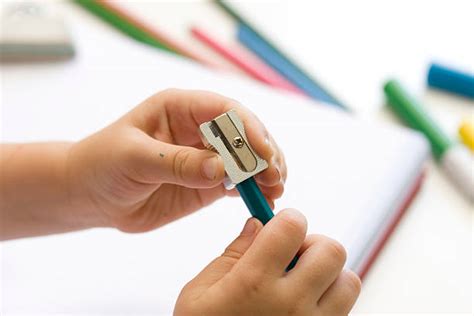 Pencil Sharpener Kids Stock Photos, Pictures & Royalty-Free Images - iStock