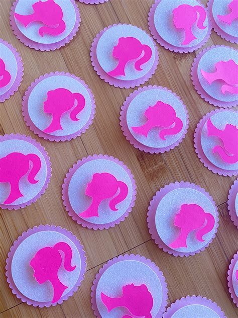 Barbie Inspired Cupcake Toppers Barbie Party Favors | Etsy