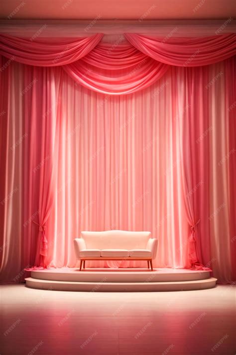 Premium Photo | Stage curtain for theater