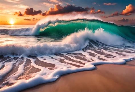 beach wave wallpaper pictures