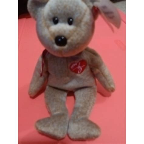 ty beanie babies signature bear plush   rare depop