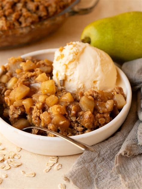 Pear Crumble Recipe - Bright-Eyed Baker