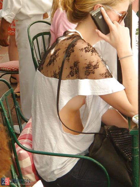 The Hottest - downblouse, down half-shirt, nip slide, nipple glide - ZB