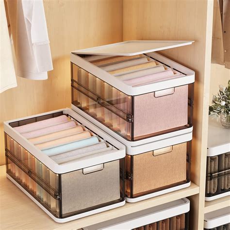 Amazon.com: Closet Organizer, 3 Packs Clothes Organizer for Folded ...