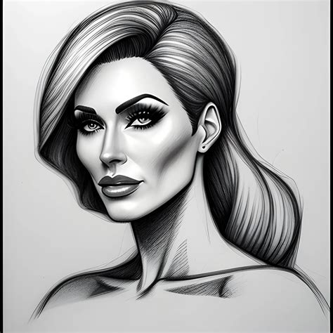 A vey hot girl , Pencil Sketch - Arthub.ai