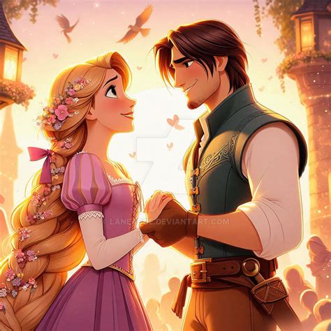 rapunzel  flynn  laneadoe  deviantart