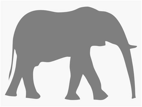 Elephant Silhouette Png - Elephant Clip Art, Transparent Png - kindpng