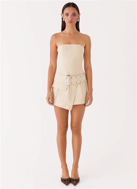 All For You Strapless Mini Dress - Ivory – Peppermayo