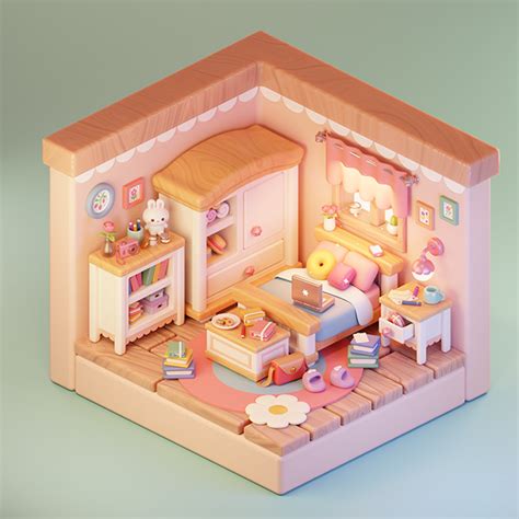 Isometric Room // 3D :: Behance