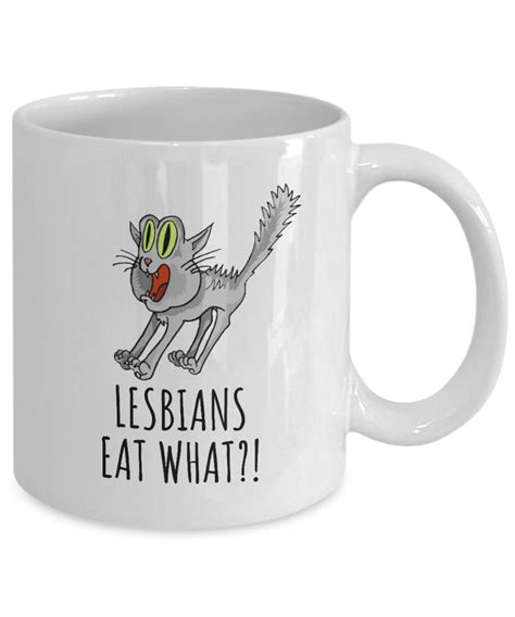 Lesbians Eat What Mug Funny Gift for Gay Girlfriend Her Women - Etsy