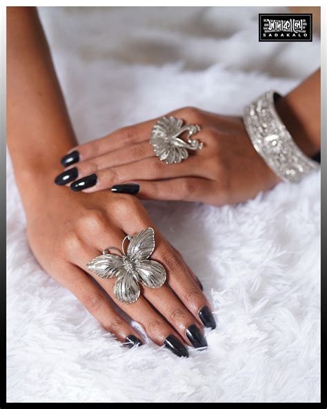 silver platting finger ring - Sadakalo