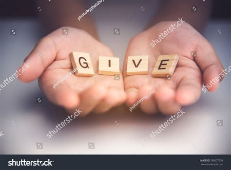 word give hands cupped shape concepts stock photo  shutterstock