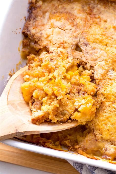 recipes for peach cobbler using cake mix 3