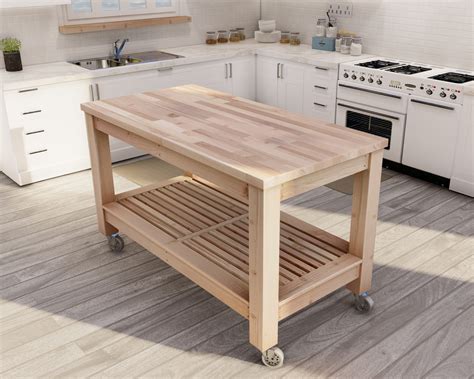DIY Butcher Block Kitchen Island Plans - Etsy