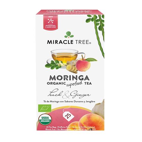Moringa Tea - Organic Peach & Ginger - ECHO Book and Gift Store and Nursery