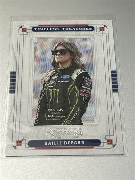Hailie Deegan 2022 Chronicles NASCAR #9 Black Holo Platinum Blue /1