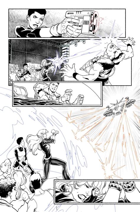 Dazzler #4 page 17 by Rafael Loureiro, in Chiaroscuro Studios's Artist