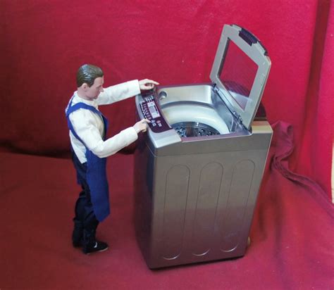 Miniature replica washing machine