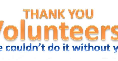 Thank You, Volunteers! | Articles | Pender United Methodist Church