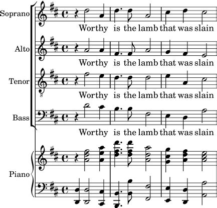 lilypond learning manual   part satb vocal score