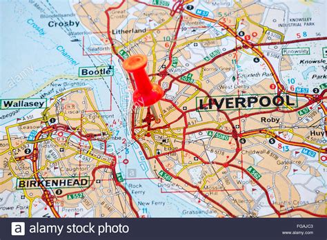 Map Of Liverpool Stock Photos & Map Of Liverpool Stock Images - Alamy