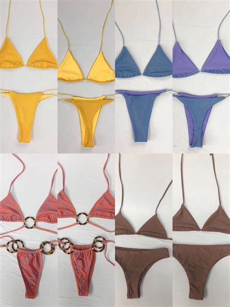 2023 Custom Logo Thong White Bikini Fashion Women Swimwear Lace