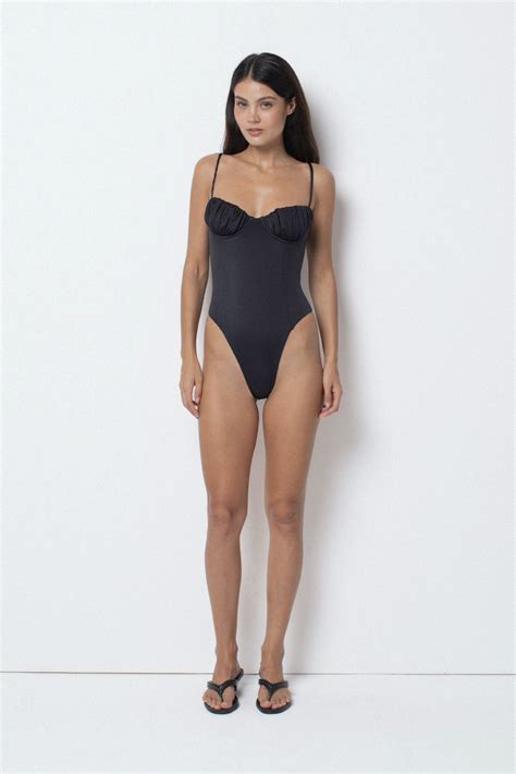 Black Marcella One Piece – Prism Boutique
