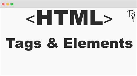html tags  elements  youtube