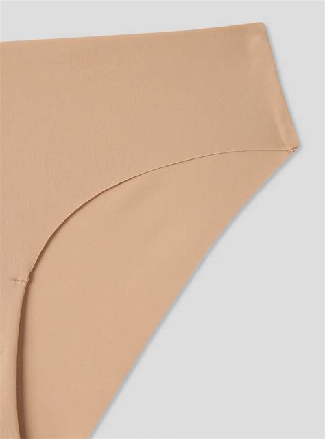 Nude Pack mit 3 Slips mit Kanten ohne Naht | Terranova