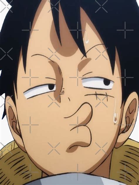 "Luffy funny face one piece" Sticker for Sale by Anim-MangaLovrs ...