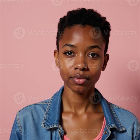 A melancholic 20year old African American woman is depicted feeling