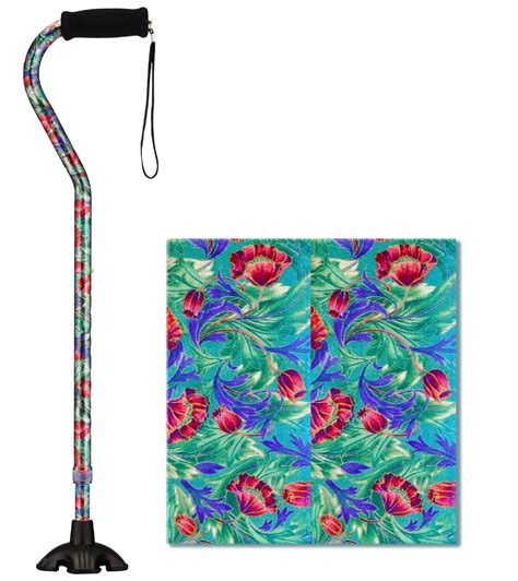 Buy NOVA Sugarcane, Walking Cane with All Terrain Rubber Quad Tip Base