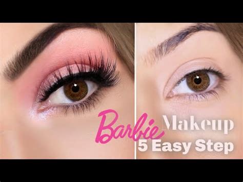 Barbie Girl Eye Makeup in 5 EASY STEPS | How To Apply Eye Makeup - YouTube