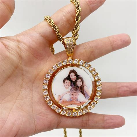 Personalized Photo Jewelry Custom Photo Memory Jewelry Double | Etsy
