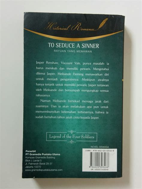 To Seduce A Sinner (Rayuan Yang Menawan) | Aksiku Toko Buku Bekas Online
