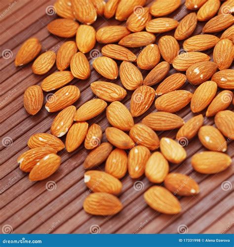 Almond Nuts, Isolated On White Background Royalty-Free Stock Photo